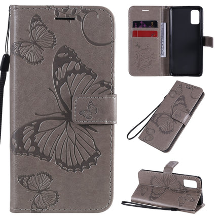 3D Butterflies Embossing Pattern Horizontal Flip Leather Case with Holder & Card Slot & Wallet