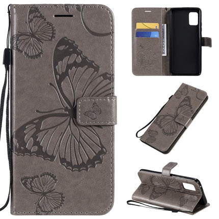 3D Butterflies Embossing Pattern Horizontal Flip Leather Case with Holder & Card Slot & Wallet