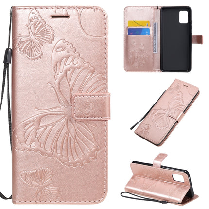 3D Butterflies Embossing Pattern Horizontal Flip Leather Case with Holder & Card Slot & Wallet, For Samsung Galaxy A41, For Samsung Galaxy A51 5G, For Samsung Galaxy A71 5G
