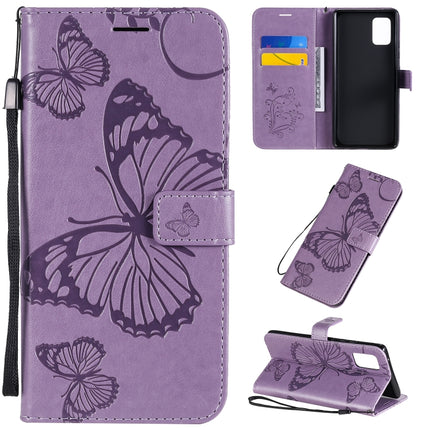 3D Butterflies Embossing Pattern Horizontal Flip Leather Case with Holder & Card Slot & Wallet, For Samsung Galaxy A41, For Samsung Galaxy A51 5G, For Samsung Galaxy A71 5G