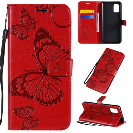 3D Butterflies Embossing Pattern Horizontal Flip Leather Case with Holder & Card Slot & Wallet, For Samsung Galaxy A41, For Samsung Galaxy A51 5G, For Samsung Galaxy A71 5G