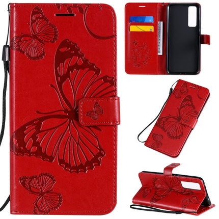 3D Butterflies Embossing Pattern Horizontal Flip Leather Case with Holder & Card Slot & Wallet, For Huawei Nova 7, For Huawei Nova 7 Pro, For Huawei Nova 7 SE / P40 Lite 5G