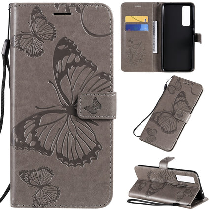 3D Butterflies Embossing Pattern Horizontal Flip Leather Case with Holder & Card Slot & Wallet, For Huawei Nova 7, For Huawei Nova 7 Pro, For Huawei Nova 7 SE / P40 Lite 5G