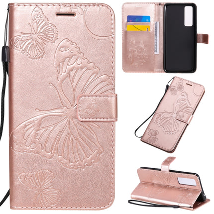 3D Butterflies Embossing Pattern Horizontal Flip Leather Case with Holder & Card Slot & Wallet, For Huawei Nova 7, For Huawei Nova 7 Pro, For Huawei Nova 7 SE / P40 Lite 5G