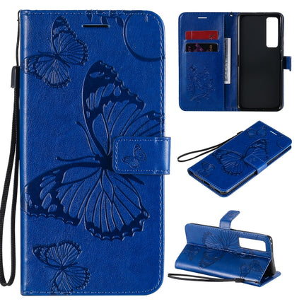 3D Butterflies Embossing Pattern Horizontal Flip Leather Case with Holder & Card Slot & Wallet, For Huawei Nova 7, For Huawei Nova 7 Pro, For Huawei Nova 7 SE / P40 Lite 5G
