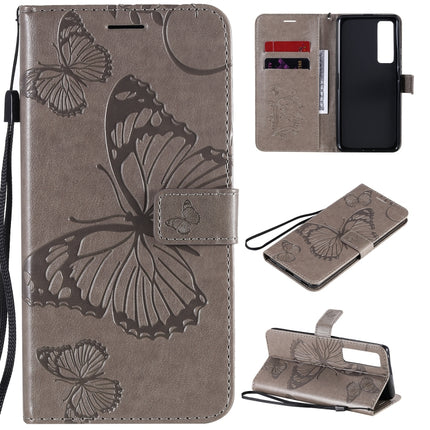 3D Butterflies Embossing Pattern Horizontal Flip Leather Case with Holder & Card Slot & Wallet, For Huawei Nova 7, For Huawei Nova 7 Pro, For Huawei Nova 7 SE / P40 Lite 5G