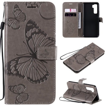 3D Butterflies Embossing Pattern Horizontal Flip Leather Case with Holder & Card Slot & Wallet, For Huawei Nova 7, For Huawei Nova 7 Pro, For Huawei Nova 7 SE / P40 Lite 5G