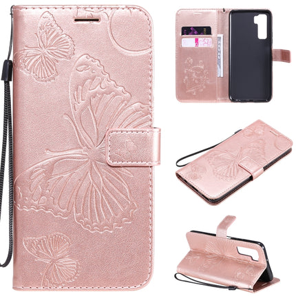 3D Butterflies Embossing Pattern Horizontal Flip Leather Case with Holder & Card Slot & Wallet, For Huawei Nova 7, For Huawei Nova 7 Pro, For Huawei Nova 7 SE / P40 Lite 5G