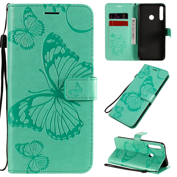 3D Butterflies Embossing Pattern Horizontal Flip Leather Case with Holder & Card Slot & Wallet, For Huawei Y7P / P40 Lite E / Honor 9C, For Huawei P Smart(2020), For Huawei Y5P / Honor 9s, For Huawei Y6P