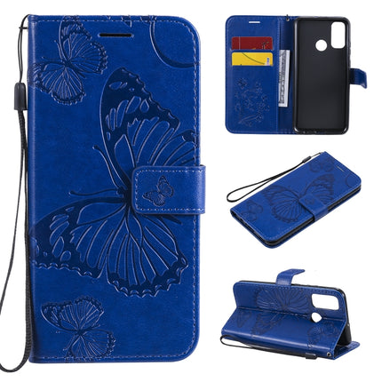 3D Butterflies Embossing Pattern Horizontal Flip Leather Case with Holder & Card Slot & Wallet, For Huawei Y7P / P40 Lite E / Honor 9C, For Huawei P Smart(2020), For Huawei Y5P / Honor 9s