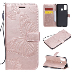 3D Butterflies Embossing Pattern Horizontal Flip Leather Case with Holder & Card Slot & Wallet, For Huawei Y7P / P40 Lite E / Honor 9C, For Huawei P Smart(2020), For Huawei Y5P / Honor 9s, For Huawei Y6P