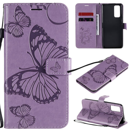 3D Butterflies Embossing Pattern Horizontal Flip Leather Case with Holder & Card Slot & Wallet, For Huawei Y6P, For Huawei Honor 9A, For Huawei Honor 30 Pro / 30 Pro Plus