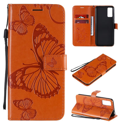 3D Butterflies Embossing Pattern Horizontal Flip Leather Case with Holder & Card Slot & Wallet, For Huawei Honor 30, For Huawei Honor Play 4T Pro