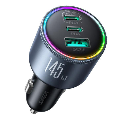 JOYROOM JR-CCN07 120W Dual PD+QC3.0 3-Port Car Charger, JR-CCN07