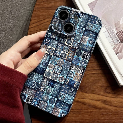 Painted Pattern Precise Hole PC Phone Case, For iPhone 14