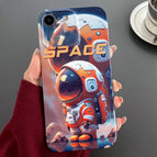 For iPhone SE 2022 / 2020 / 8 / 7 / Orange Astronaut
