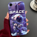 For iPhone SE 2022 / 2020 / 8 / 7 / Purple Astronaut