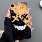 For iPhone SE 2022 / 2020 / 8 / 7 / Black Yellow Smiling
