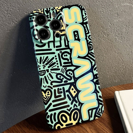 Painted Pattern Precise Hole PC Phone Case, For iPhone 13 Pro Max