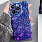 For iPhone 13 Pro / Blue Purple Graffiti