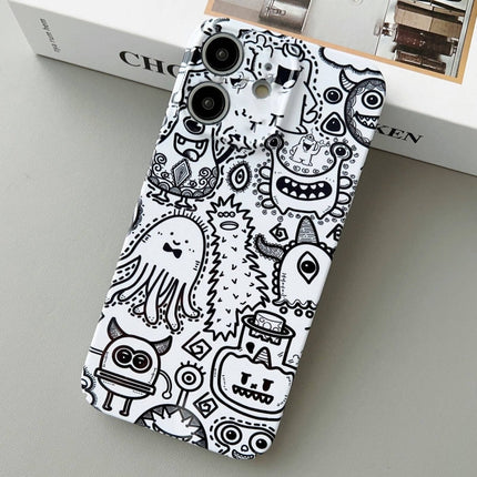 Painted Pattern Precise Hole PC Phone Case, For iPhone 12