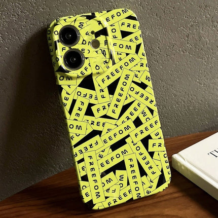 Painted Pattern Precise Hole PC Phone Case, For iPhone 11
