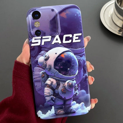 Painted Pattern Precise Hole PC Phone Case, For iPhone X / XS