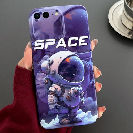 Painted Pattern Precise Hole PC Phone Case, For iPhone 8 Plus / 7 Plus