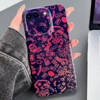 For iPhone 8 Plus / 7 Plus / Black Red Graffiti
