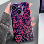 For iPhone 15 / Black Red Graffiti