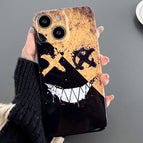 For iPhone 15 / Black Yellow Smiling