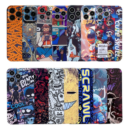 Painted Pattern Precise Hole PC Phone Case, For iPhone SE 2022 / 2020 / 8 / 7