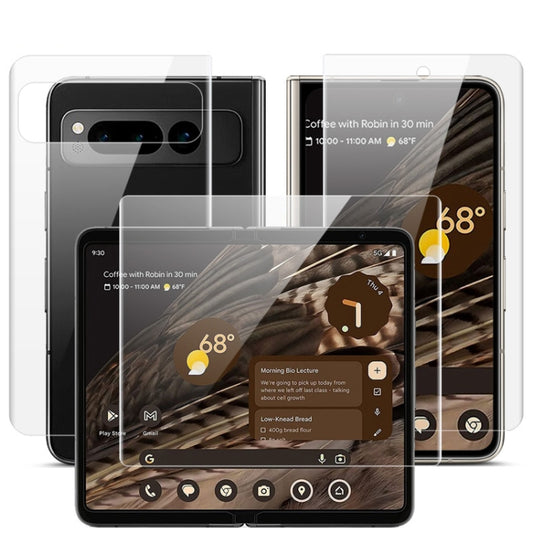 imak Full Screen Hydrogel Film Outer Screen + Back + Inner Screen Protector Set, For Google Pixel Fold