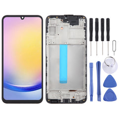 Original LCD Screen Digitizer Full Assembly with Frame, For Samsung Galaxy A25 SM-A256B, For Samsung Galaxy A15 5G SM-A156B, For Samsung Galaxy A35 SM-A356B, For Samsung Galaxy A05 SM-A055F, For Samsung Galaxy A05s SM-A057F�����������������������������...
