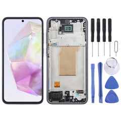 Original LCD Screen Digitizer Full Assembly with Frame, For Samsung Galaxy A25 SM-A256B, For Samsung Galaxy A15 5G SM-A156B, For Samsung Galaxy A35 SM-A356B, For Samsung Galaxy A05 SM-A055F, For Samsung Galaxy A05s SM-A057F�����������������������������...