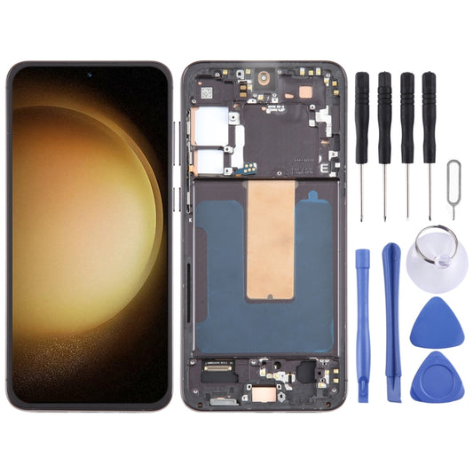 6.78 inch EU Version OLED LCD Screen Digitizer Full Assembly with Frame(Black), For Samsung Galaxy S23+ 5G SM-S916B, For Samsung Galaxy S22 Ultra 5G SM-S908B (EU Version), For Samsung Galaxy S21+ 5G SM-G996B, For Samsung Galaxy S20+ 4G/5G SM-G985/986��...