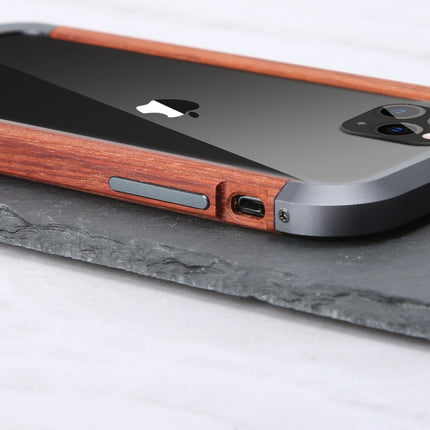 R-JUST Metal + Wood Frame Protective Case, For iPhone 11 Pro, For iPhone X / XS