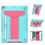 For iPad 10.2 / iPad Pro 10.5 / Mint Green+Rose Red