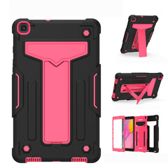 T-shaped Bracket Contrast Color Shockproof PC + Silicone Flat Protective Case, For Samsung Galaxy Tab A8.0 (2019) T290, For Samsung Galaxy Tab A10.1 (2019) T510