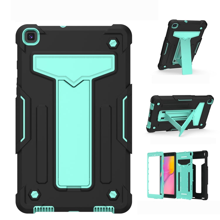 T-shaped Bracket Contrast Color Shockproof PC + Silicone Flat Protective Case, For iPad 10.2 / iPad Pro 10.5, For Samsung Galaxy Tab A8.4 (2020) T307, For Samsung Galaxy Tab A8.0 (2019) T290