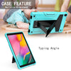 T-shaped Bracket Contrast Color Shockproof PC + Silicone Flat Protective Case, For Samsung Galaxy Tab A10.1 (2019) T510