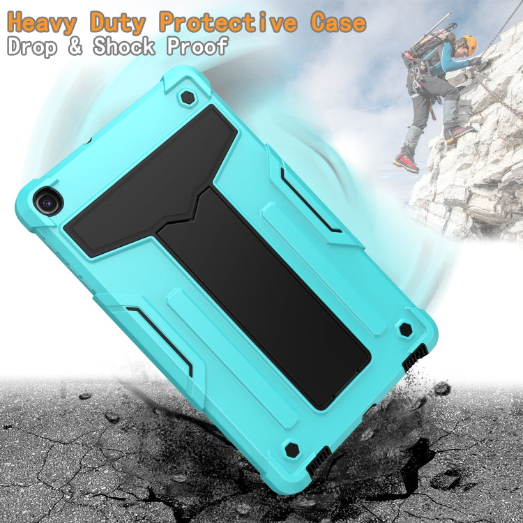 T-shaped Bracket Contrast Color Shockproof PC + Silicone Flat Protective Case, For Samsung Galaxy Tab A10.1 (2019) T510