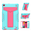 T-shaped Bracket Contrast Color Shockproof PC + Silicone Flat Protective Case, For Samsung Galaxy Tab A10.1 (2019) T510