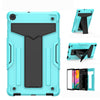 T-shaped Bracket Contrast Color Shockproof PC + Silicone Flat Protective Case, For iPad 10.2 / iPad Pro 10.5, For Samsung Galaxy Tab A8.4 (2020) T307, For Samsung Galaxy Tab A8.0 (2019) T290