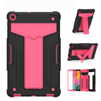 For Samsung Galaxy Tab A8.4 (2020) T307 / Black+Rose Red
