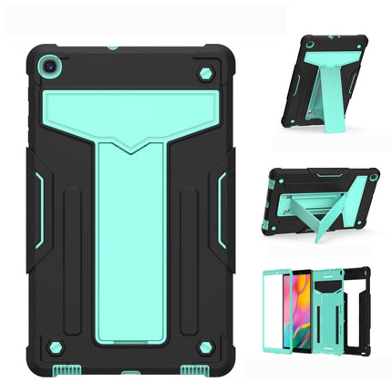 T-shaped Bracket Contrast Color Shockproof PC + Silicone Flat Protective Case, For iPad 10.2 / iPad Pro 10.5, For Samsung Galaxy Tab A8.4 (2020) T307