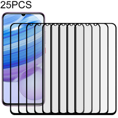 25 PCS Full Glue Full Screen Tempered Glass Film, For Samsung Galaxy A01, For Samsung Galaxy A21s, For Samsung Galaxy A70, For Samsung Galaxy M01, For Xiaomi Redmi 9, For Xiaomi Redmi 9A / 9A Sport / 9C / 9C NFC / Poco C31 / 9 Acitv��������������������...