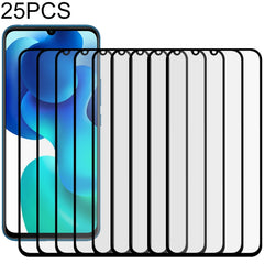 25 PCS Full Glue Full Screen Tempered Glass Film, For Samsung Galaxy A01, For Samsung Galaxy A21s, For Samsung Galaxy A70, For Samsung Galaxy M01, For Xiaomi Redmi 9, For Xiaomi Redmi 9A / 9A Sport / 9C / 9C NFC / Poco C31 / 9 Acitv��������������������...