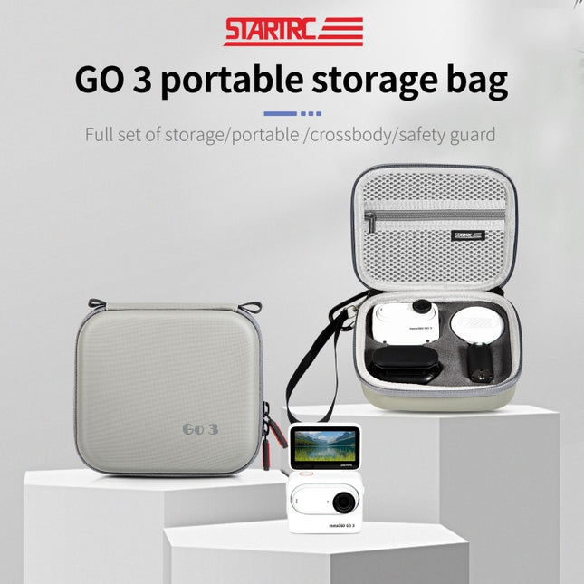 STARTRC Portable PU Storage Box Case, For Insta360 GO 3 / GO 3S