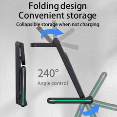 H28 15W 5 in 1 Folding Multifunctional Wireless Charger, H28